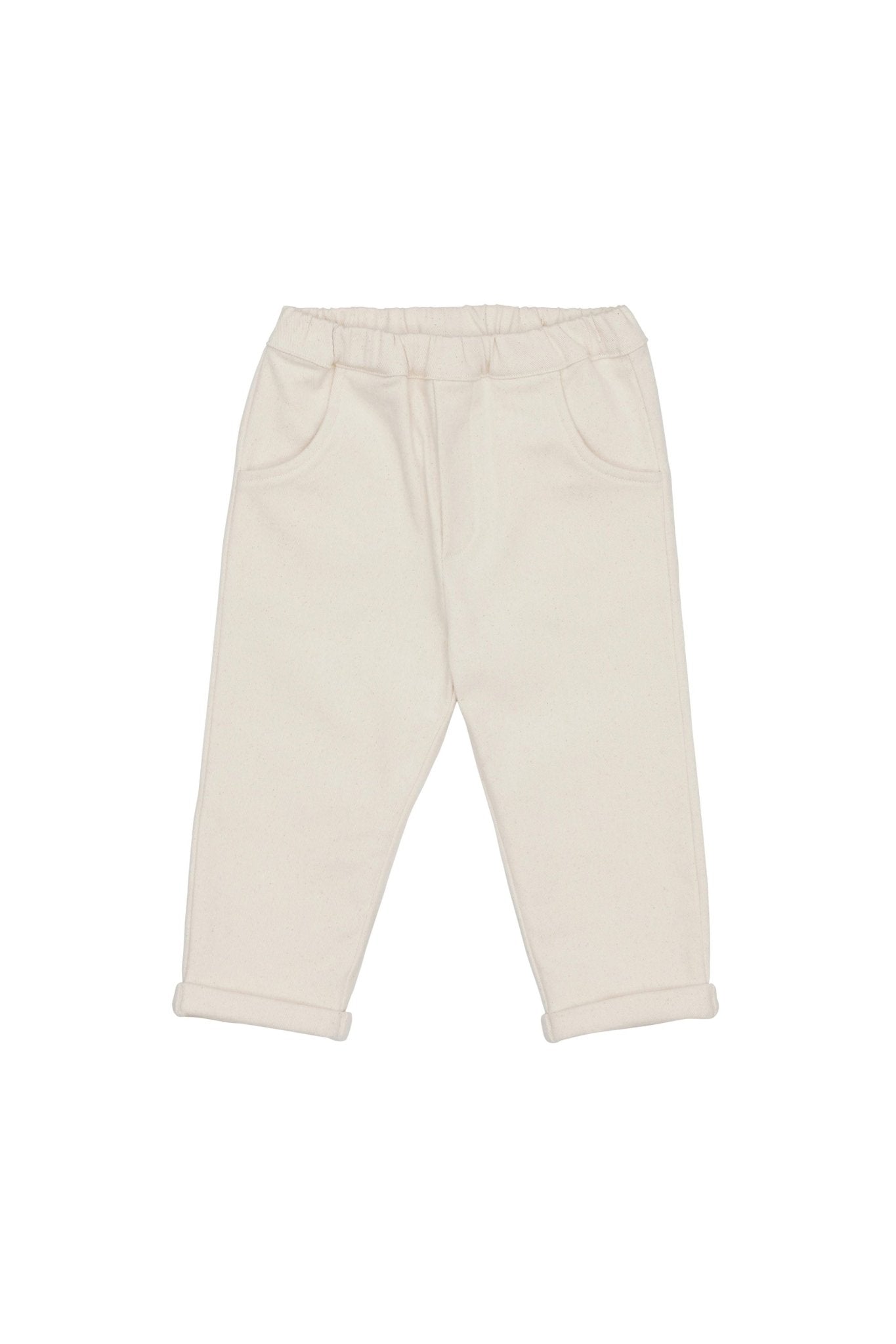 Olb Trousers - Warm White van Donsje Amsterdam | Kids Conceptstore Le Fanfare