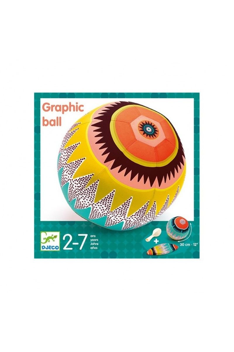Opblaasbare ballon Graphic ball van Djeco | Kids Conceptstore Le Fanfare