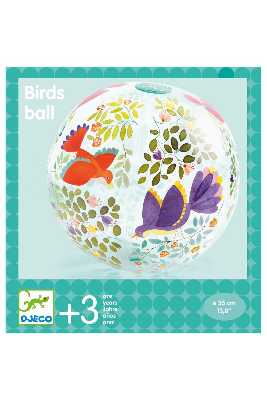 Opblaasbare Strandbal Vogels van Djeco | Kids Conceptstore Le Fanfare