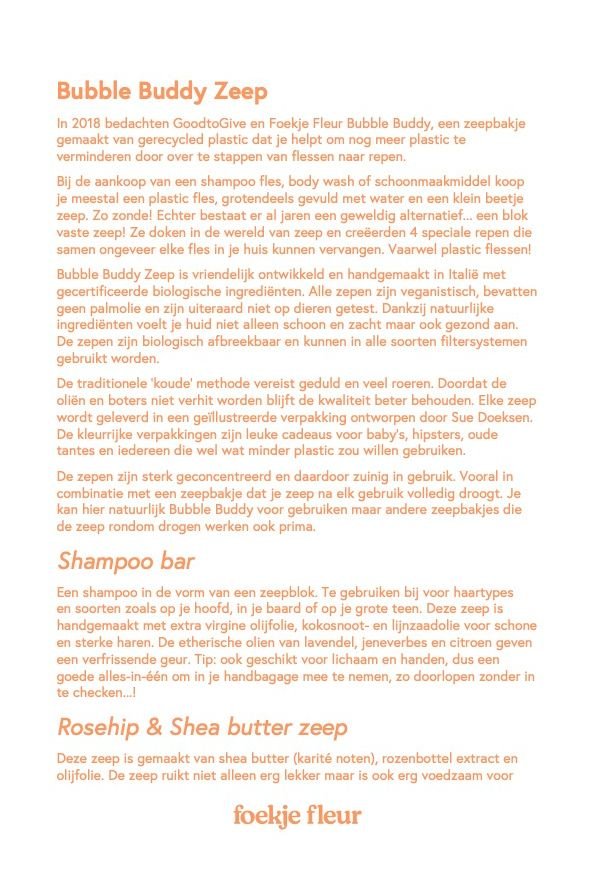 organic rosehip with shea butter bars van foekje fleur | Kids Conceptstore Le Fanfare