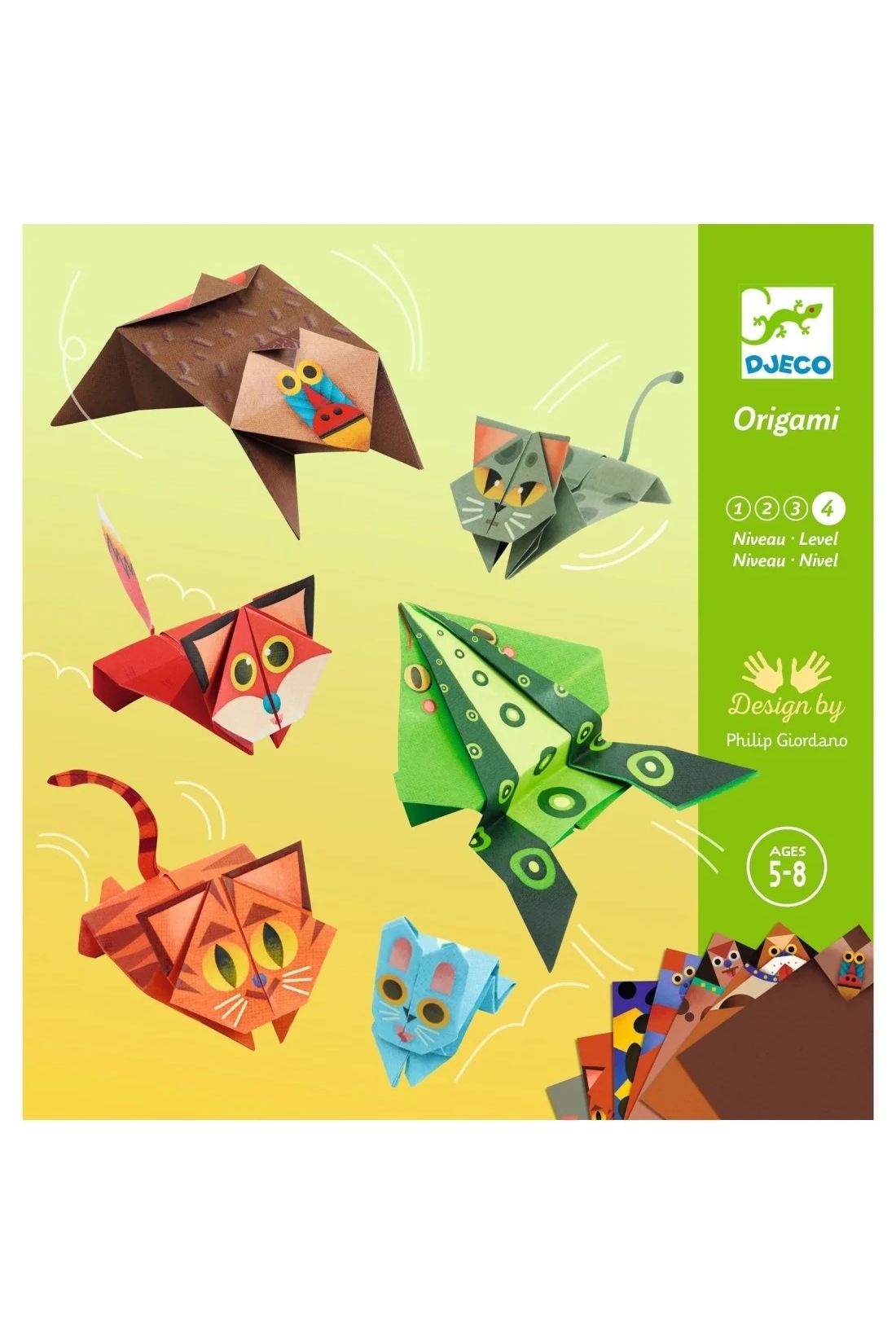 Origami - Jumping animals van Djeco | Kids Conceptstore Le Fanfare
