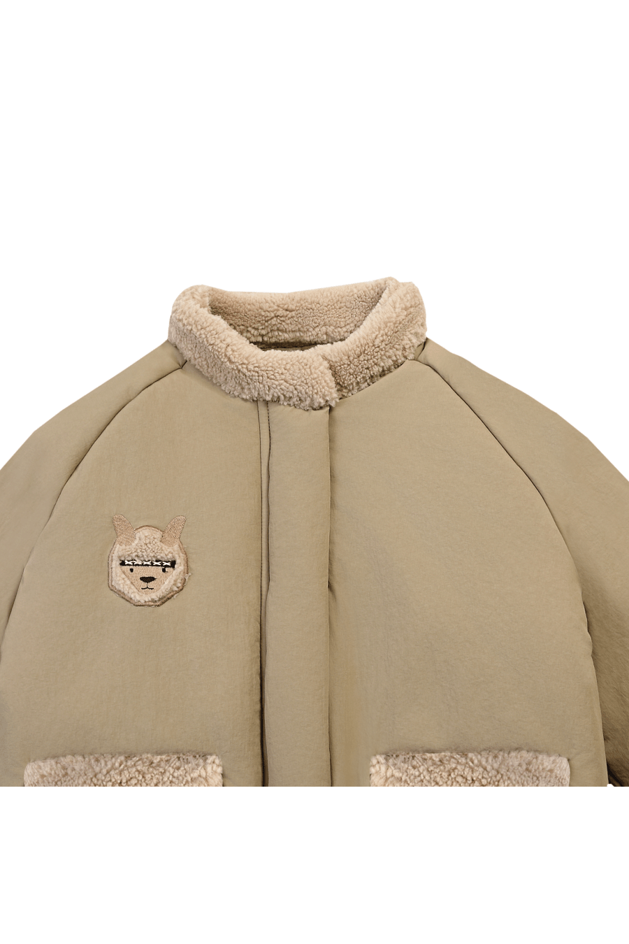 Oscor Jacket - Alpaca - Sesame van Donsje Amsterdam | Kids Conceptstore Le Fanfare