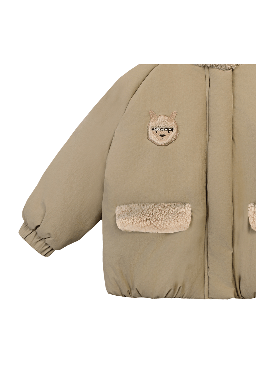 Oscor Jacket - Alpaca - Sesame van Donsje Amsterdam | Kids Conceptstore Le Fanfare