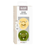 Pacifier Colour 2 PACK ANATOM Lat - Pale Butter/Wasabi van BIBS | Kids Conceptstore Le Fanfare