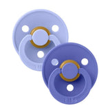 Pacifier Colour 2 PACK Latex Anatomical - Hush/Grape van BIBS | Kids Conceptstore Le Fanfare