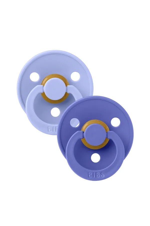 Pacifier Colour 2 PACK Latex Anatomical - Hush/Grape van BIBS | Kids Conceptstore Le Fanfare