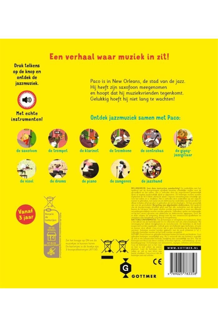 Paco en de jazzband - Magali Le Huche van Gottmer | Kids Conceptstore Le Fanfare