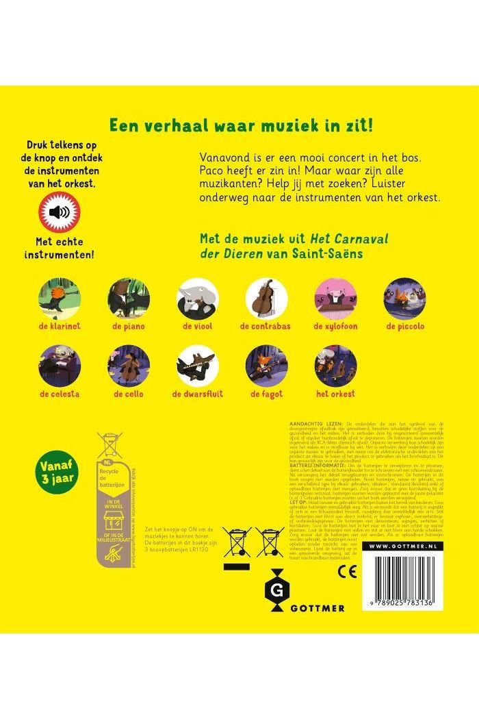 Paco en het orkest - Magali Le Huche van Gottmer | Kids Conceptstore Le Fanfare
