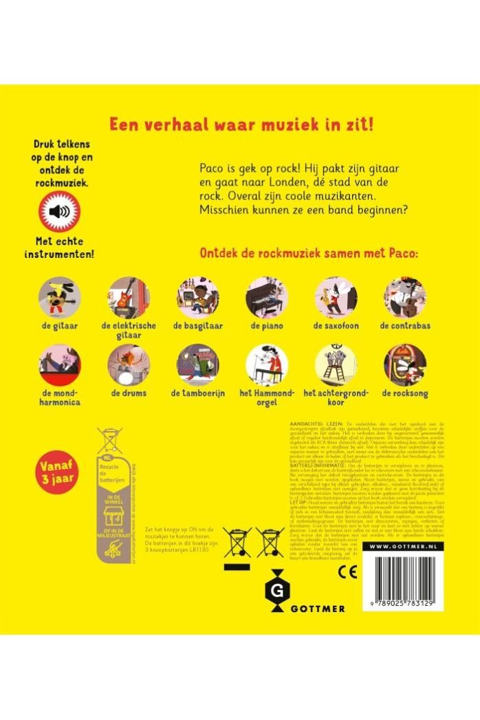 Paco is een rockster - Magali Le Huche van Gottmer | Kids Conceptstore Le Fanfare