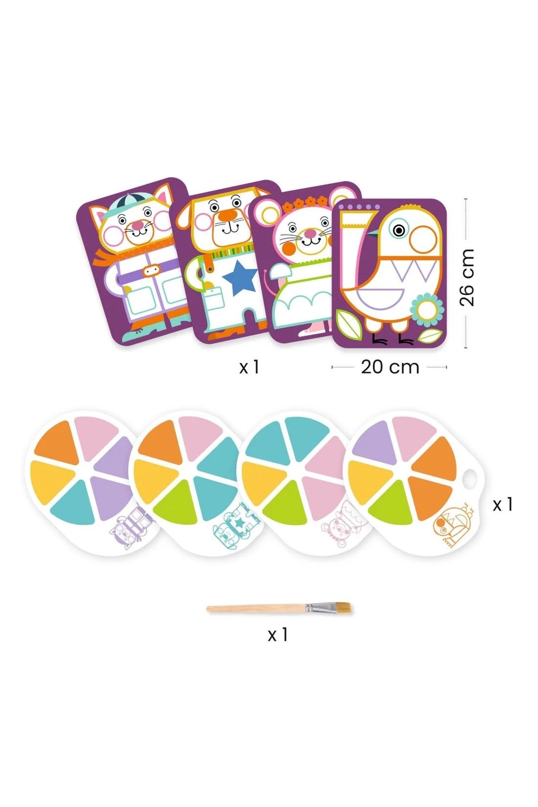 Palette painting - Chubby cheeks van Djeco | Kids Conceptstore Le Fanfare