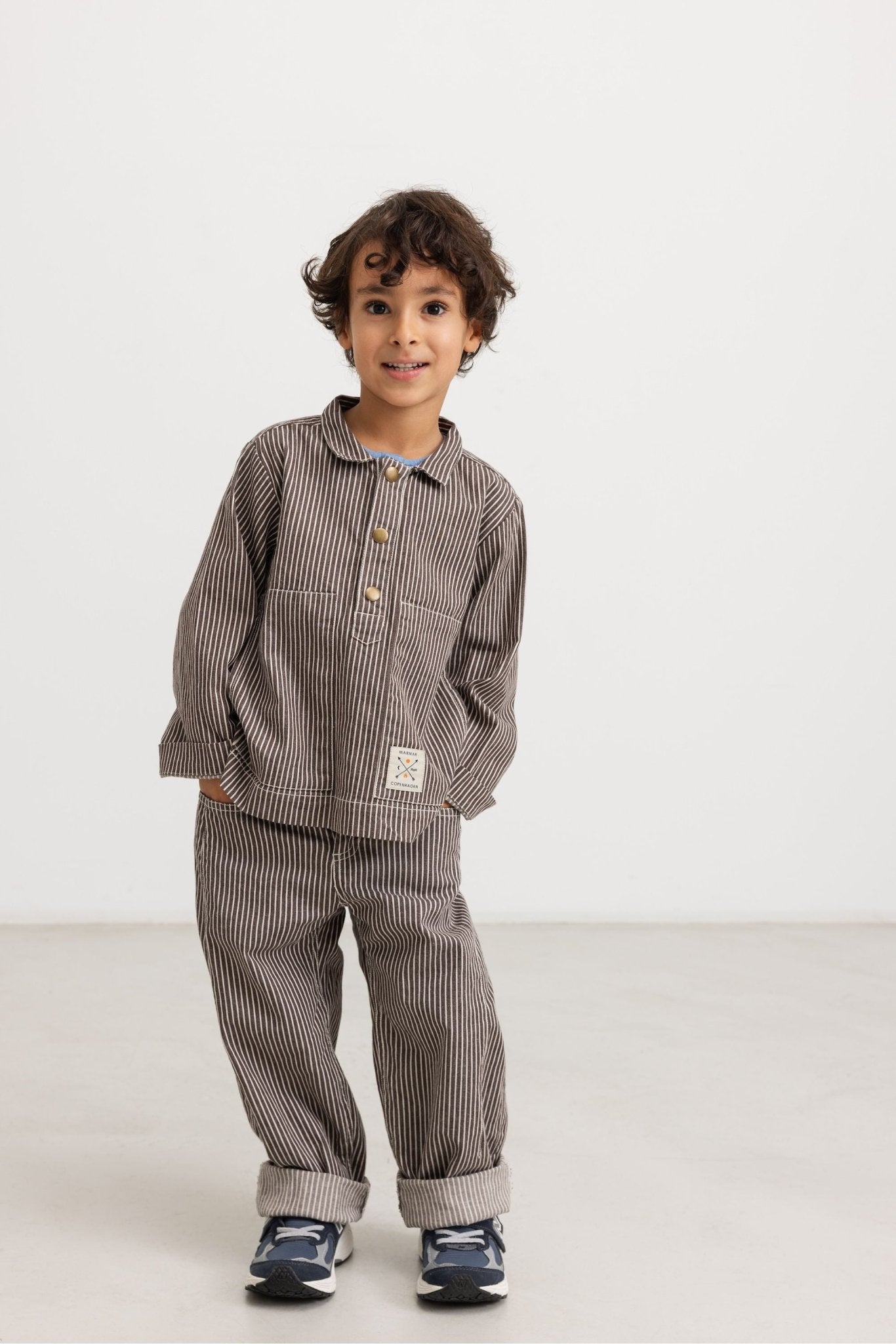 Pando | Soft Denim - Dark Brownie Stripe van MarMar Copenhagen | Kids Conceptstore Le Fanfare