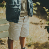Panier Shorts White Sand Melange van Donsje Amsterdam | Kids Conceptstore Le Fanfare