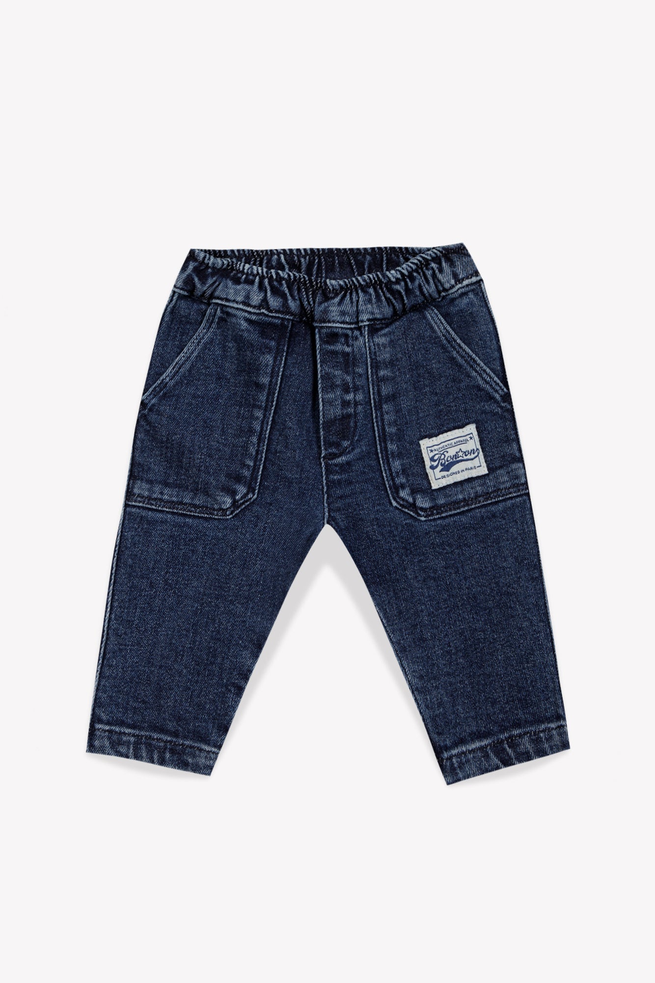 Pant mike blue - Denim malaga van BONTON | Kids Conceptstore Le Fanfare