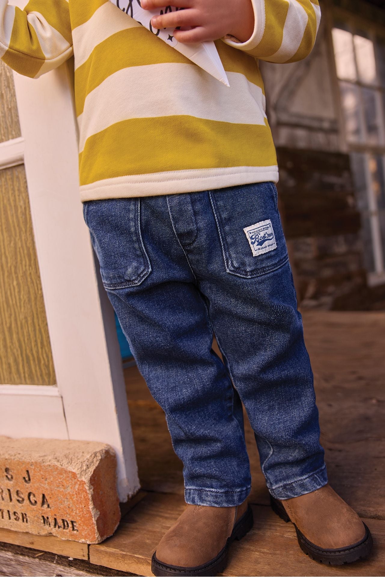 Pant mike blue - Denim malaga van BONTON | Kids Conceptstore Le Fanfare