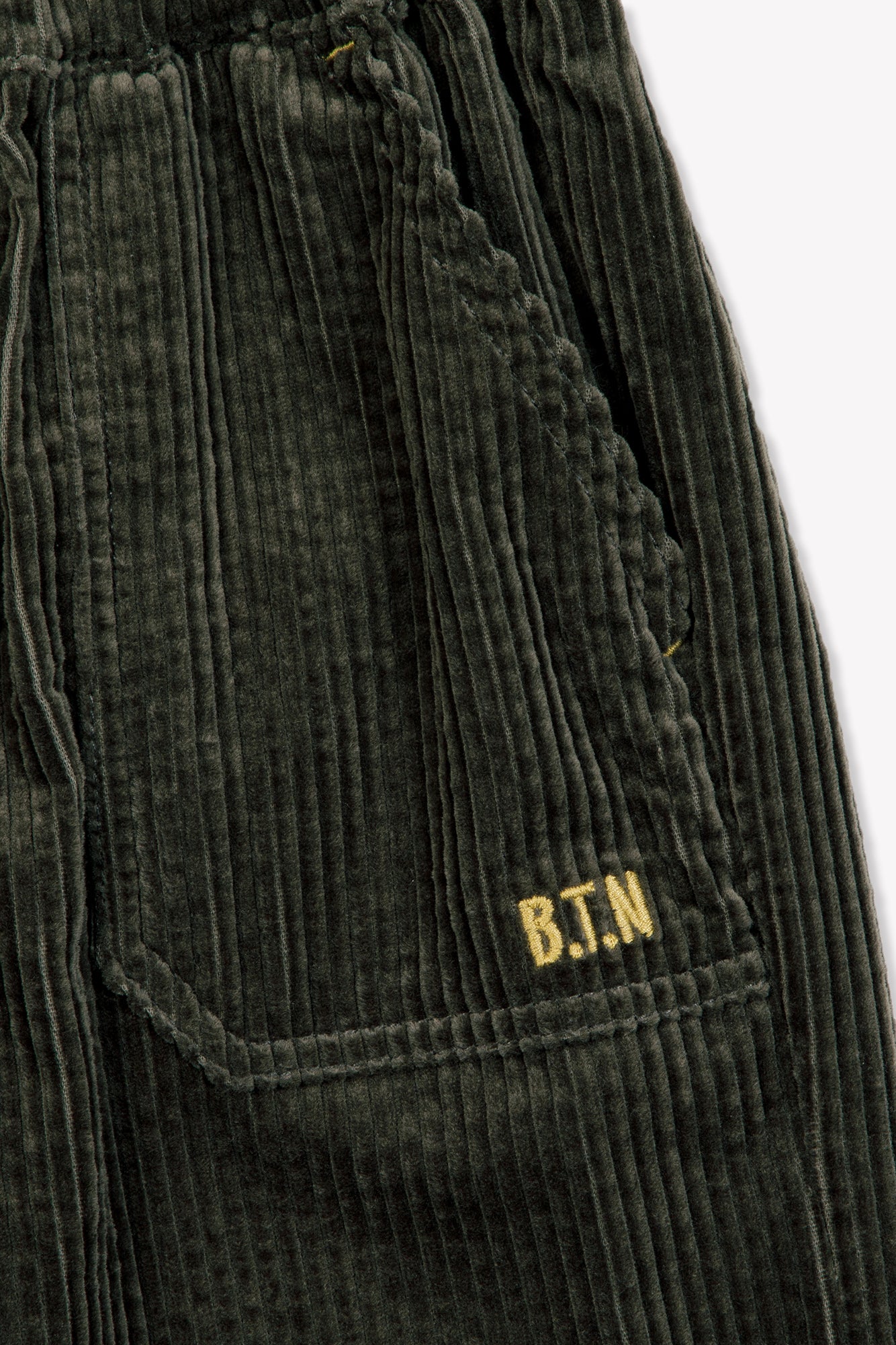 Pantalon datcha - Kaki highland van BONTON | Kids Conceptstore Le Fanfare