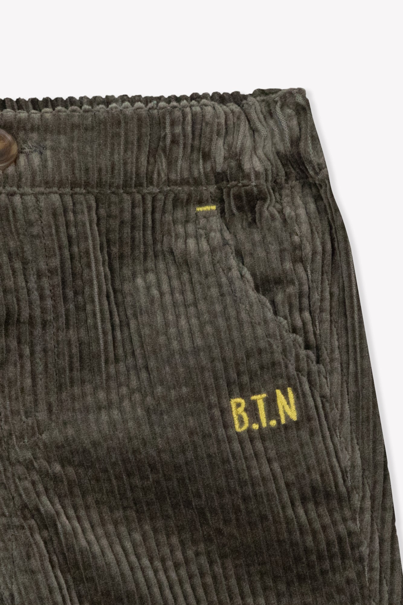 Pantalon paco - Kaki highland van BONTON | Kids Conceptstore Le Fanfare
