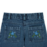 Pantalon poches brodees denim - Denim van Emile et Ida | Kids Conceptstore Le Fanfare
