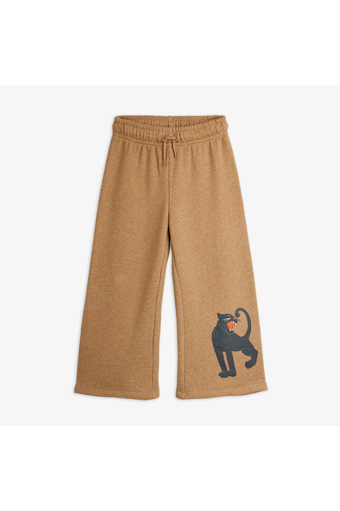 Panther sp melange sweatpants - Brown van Mini Rodini | Kids Conceptstore Le Fanfare