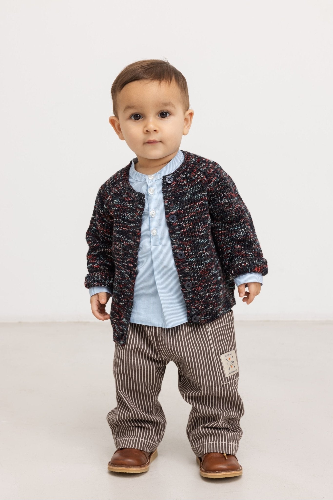 Panto | Soft Denim - Dark Brownie Stripe van MarMar Copenhagen | Kids Conceptstore Le Fanfare