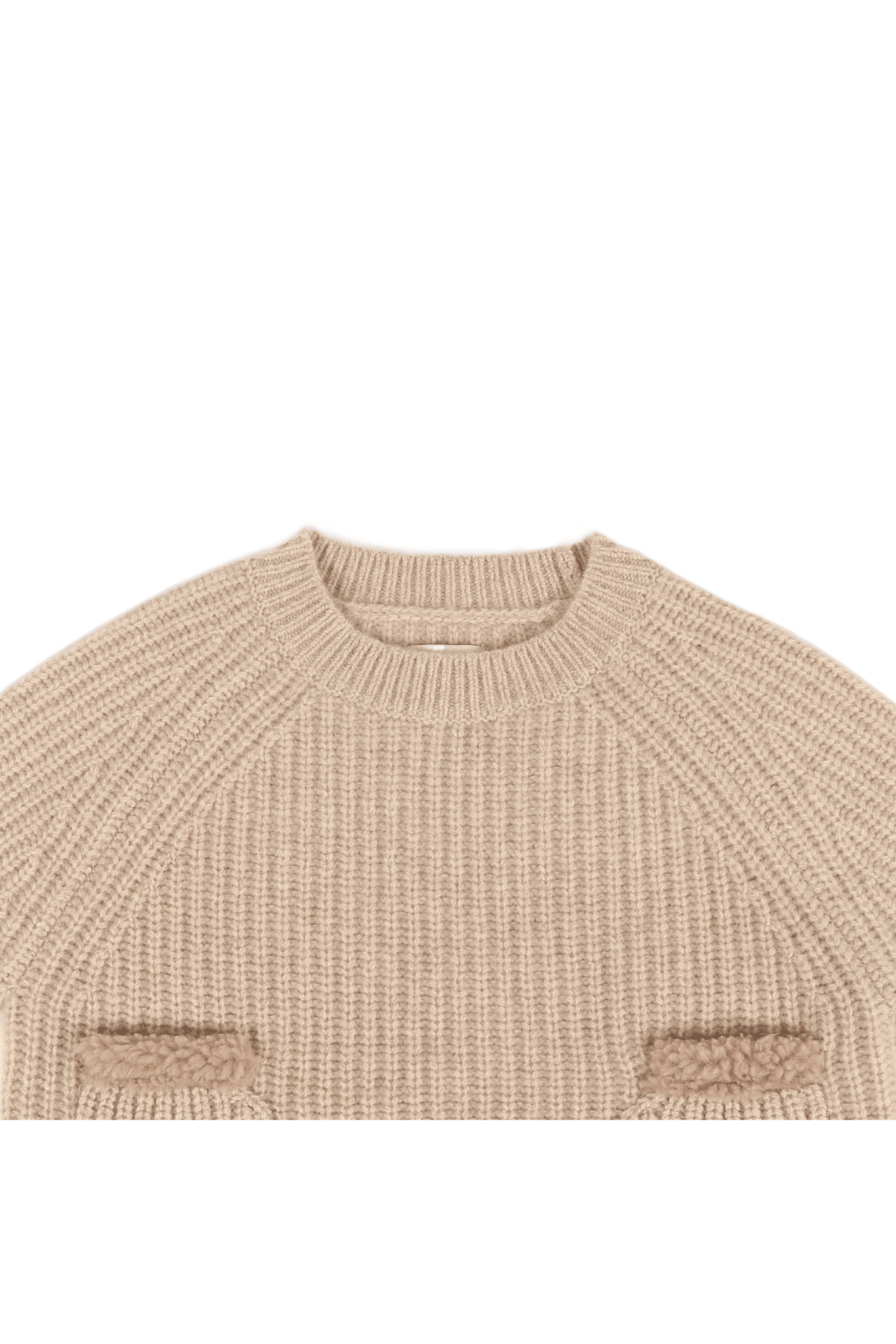 Pawien Merino Wool Sweater - Biscotti Melange van Donsje Amsterdam | Kids Conceptstore Le Fanfare