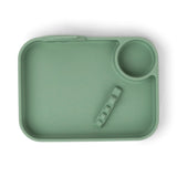 Peekaboo compartment plate Deer friends Green van Done by Deer | Kids Conceptstore Le Fanfare