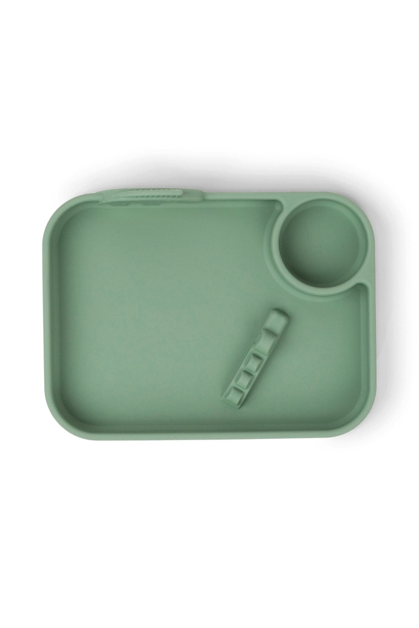 Peekaboo compartment plate Deer friends Green van Done by Deer | Kids Conceptstore Le Fanfare