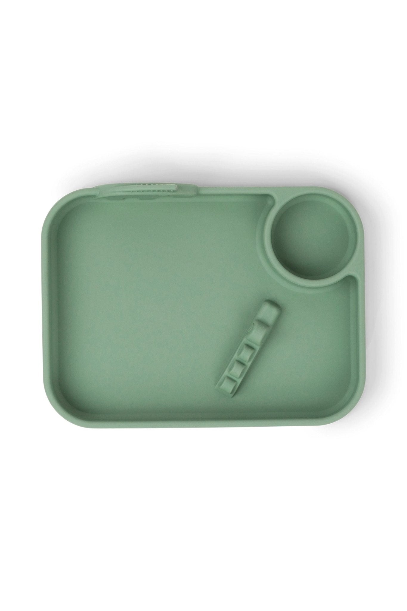 Peekaboo compartment plate Deer friends Green van Done by Deer | Kids Conceptstore Le Fanfare