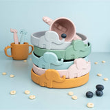 Peekaboo plate Elphee Green van Done by Deer | Kids Conceptstore Le Fanfare