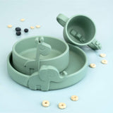 Peekaboo plate Elphee Green van Done by Deer | Kids Conceptstore Le Fanfare