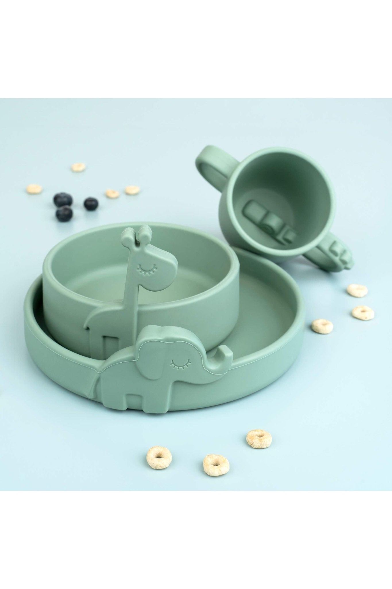 Peekaboo plate Elphee Green van Done by Deer | Kids Conceptstore Le Fanfare
