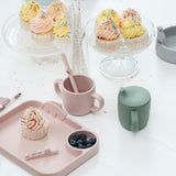 Peekaboo compartment plate Deer friends Powder