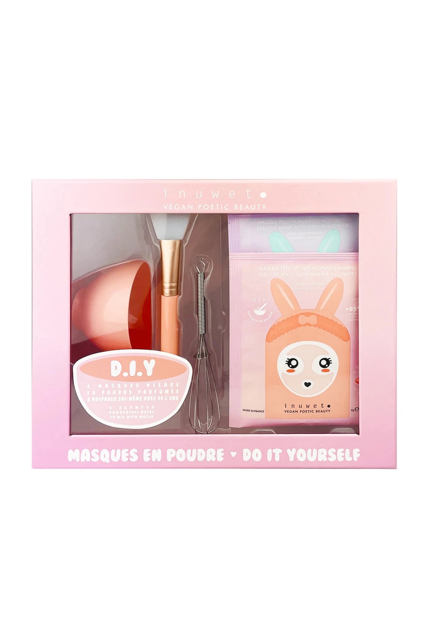 Peel-Off Powder Face Mask DIY set - Moisturizing & Detox van Inuwet | Kids Conceptstore Le Fanfare