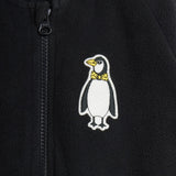 Penguin patch microfleece jacket - Black van Mini Rodini | Kids Conceptstore Le Fanfare