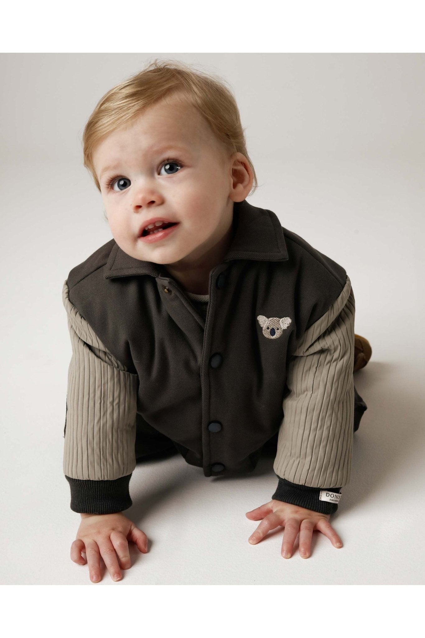 Pidas Jacket - Koala - Cloudy Grey van Donsje Amsterdam | Kids Conceptstore Le Fanfare