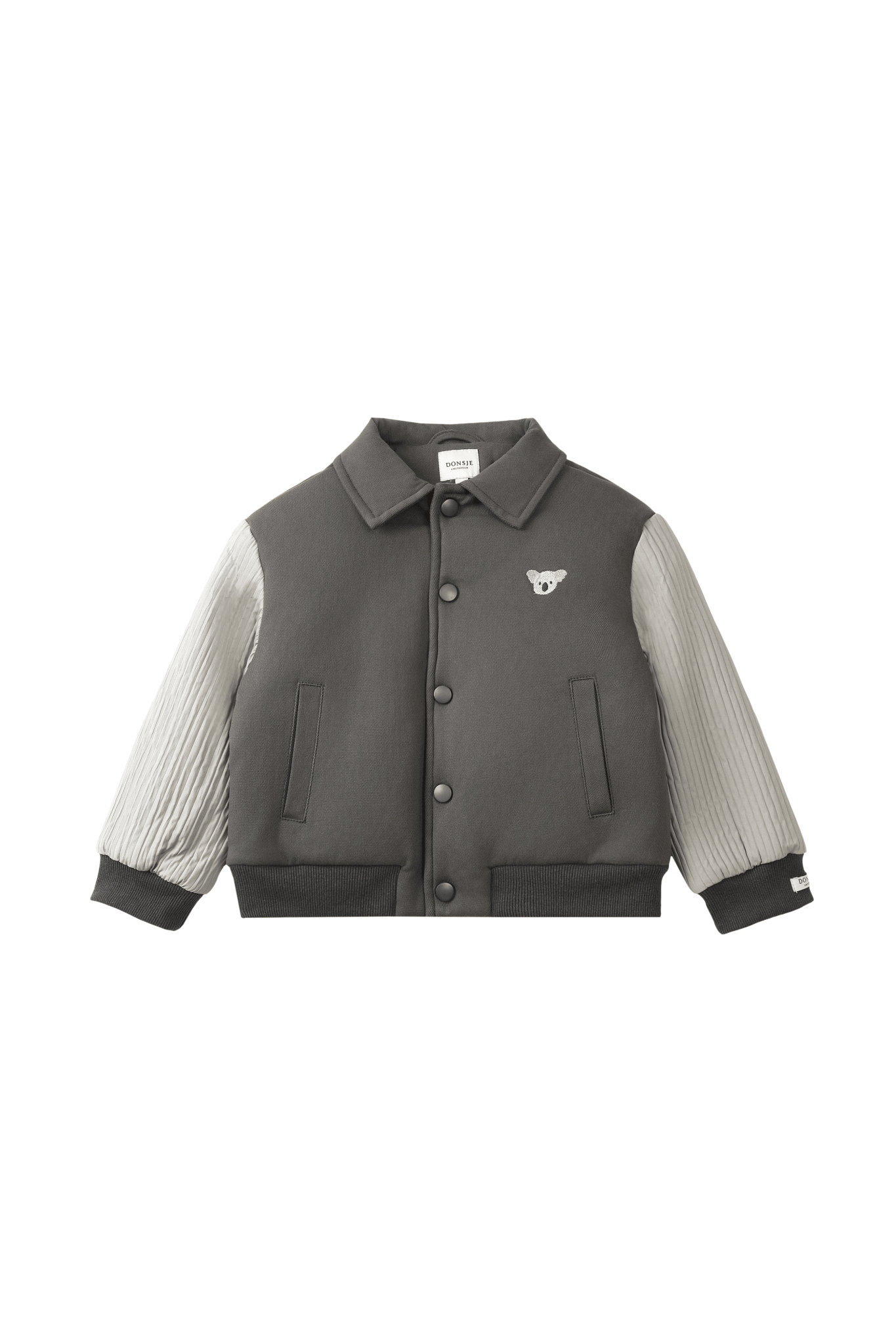 Pidas Jacket - Koala - Cloudy Grey van Donsje Amsterdam | Kids Conceptstore Le Fanfare