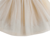 Pien Skirt - Off White Metallic van Donsje Amsterdam | Kids Conceptstore Le Fanfare