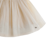 Pien Skirt - Off White Metallic van Donsje Amsterdam | Kids Conceptstore Le Fanfare