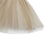 Pien Skirt - Soft Taupe Metallic van Donsje Amsterdam | Kids Conceptstore Le Fanfare