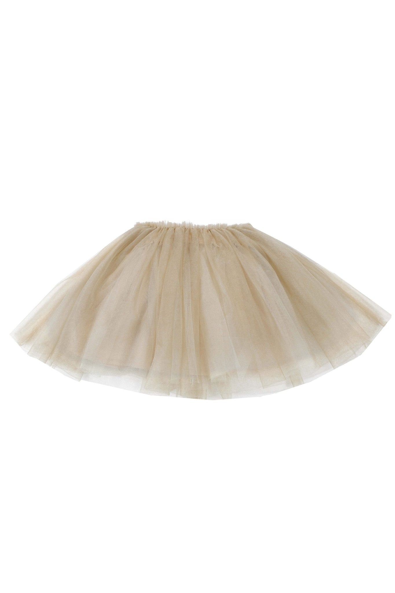 Pien Skirt - Soft Taupe Metallic van Donsje Amsterdam | Kids Conceptstore Le Fanfare