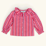 Pierrot Blouse - Harlequin Stripe van Club Trésor | Kids Conceptstore Le Fanfare