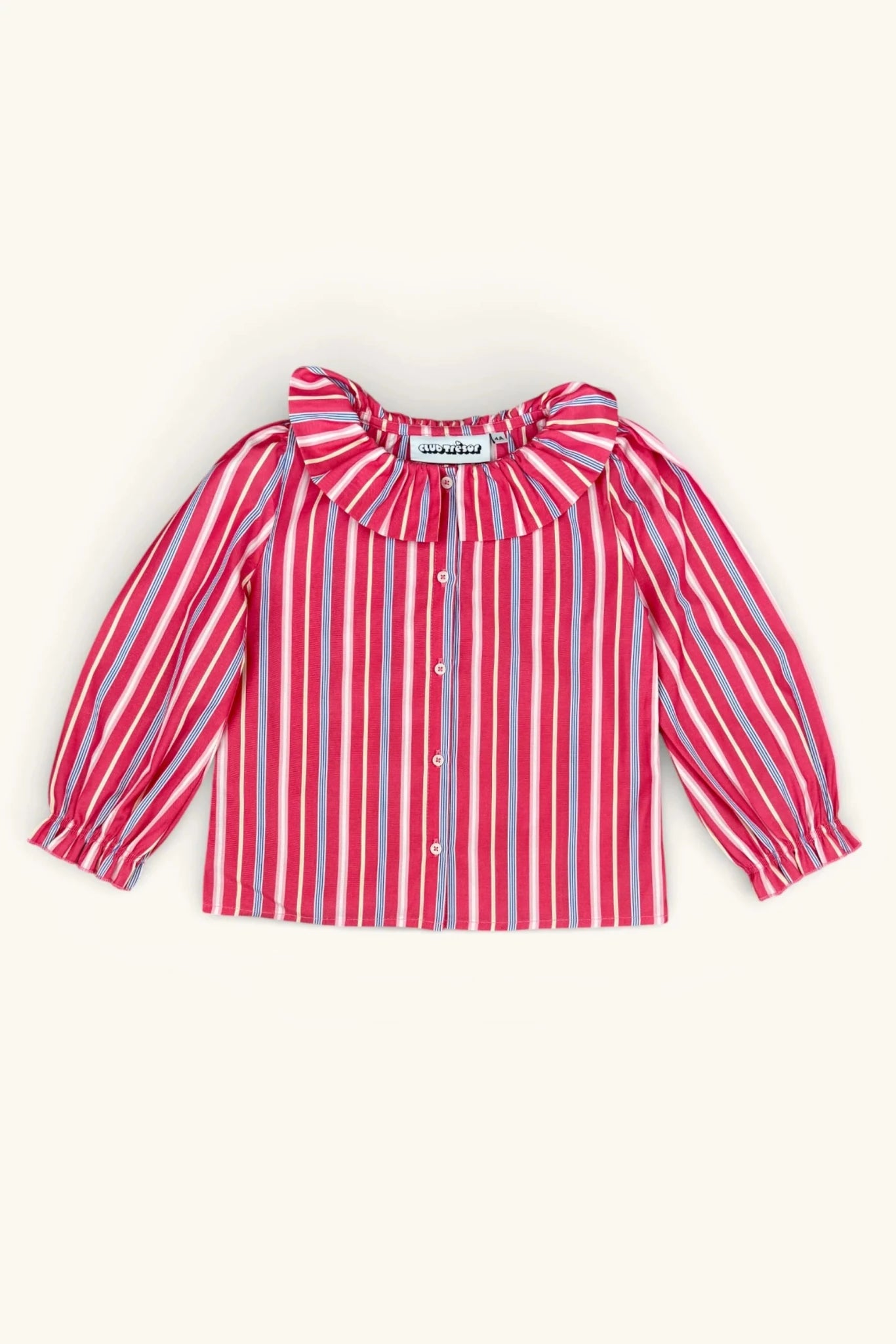 Pierrot Blouse - Harlequin Stripe van Club Trésor | Kids Conceptstore Le Fanfare