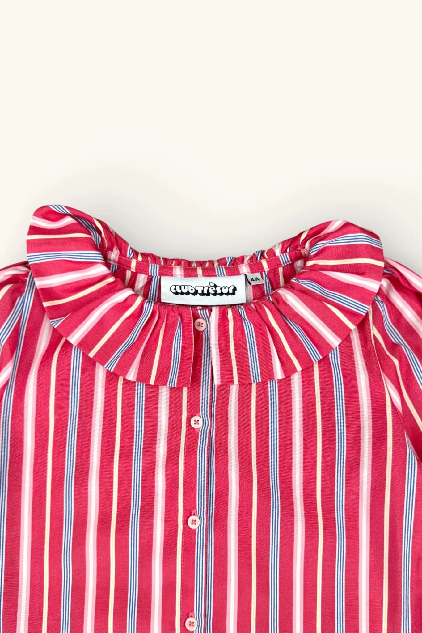 Pierrot Blouse - Harlequin Stripe van Club Trésor | Kids Conceptstore Le Fanfare