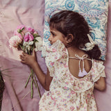Pillow Case Valerie Blue Wild Bouquet 40x40 van Louise Misha | Kids Conceptstore Le Fanfare