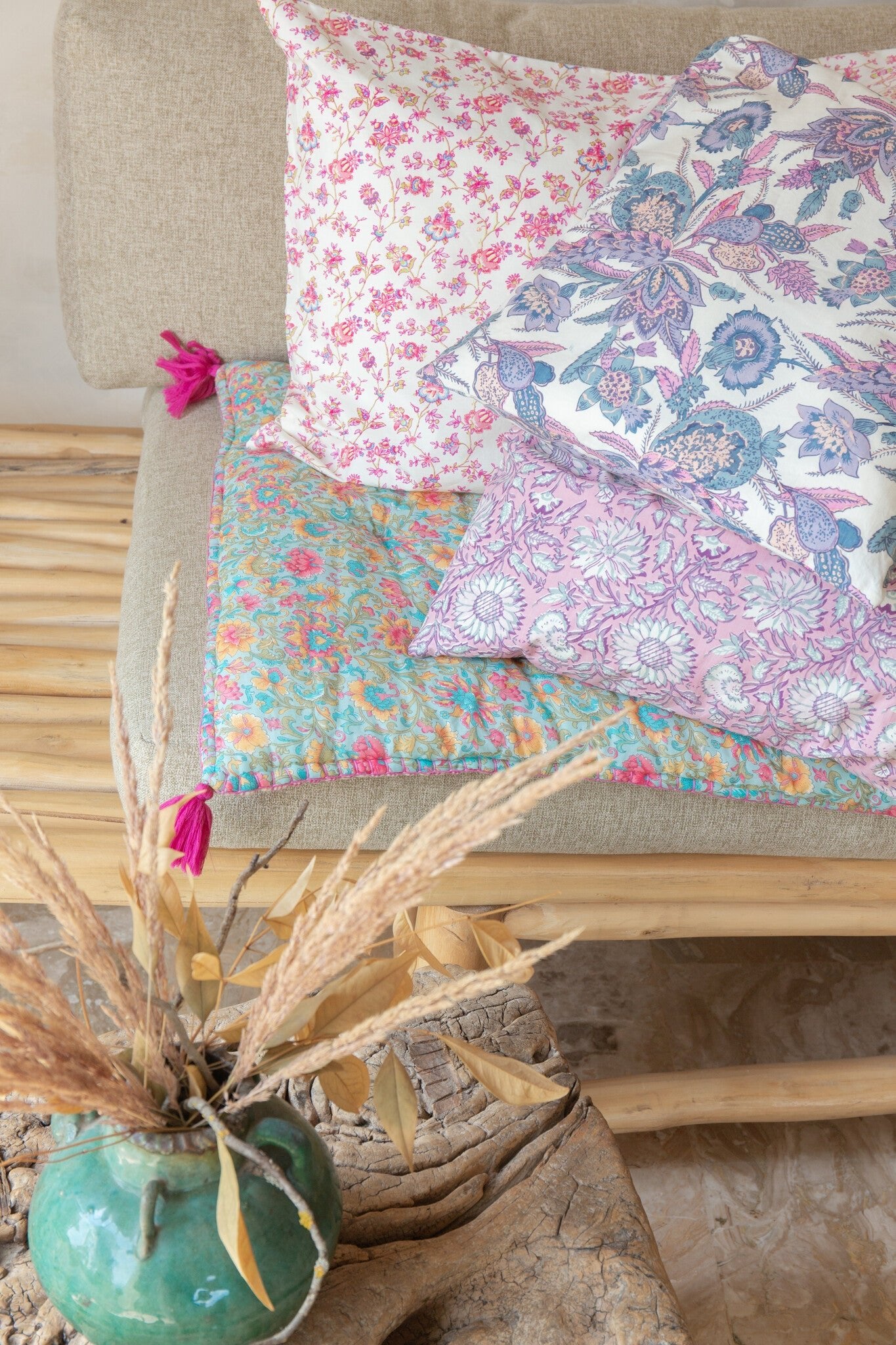 Pillow Case Valerie Cream Bucolia Fields 40x40 van Louise Misha | Kids Conceptstore Le Fanfare