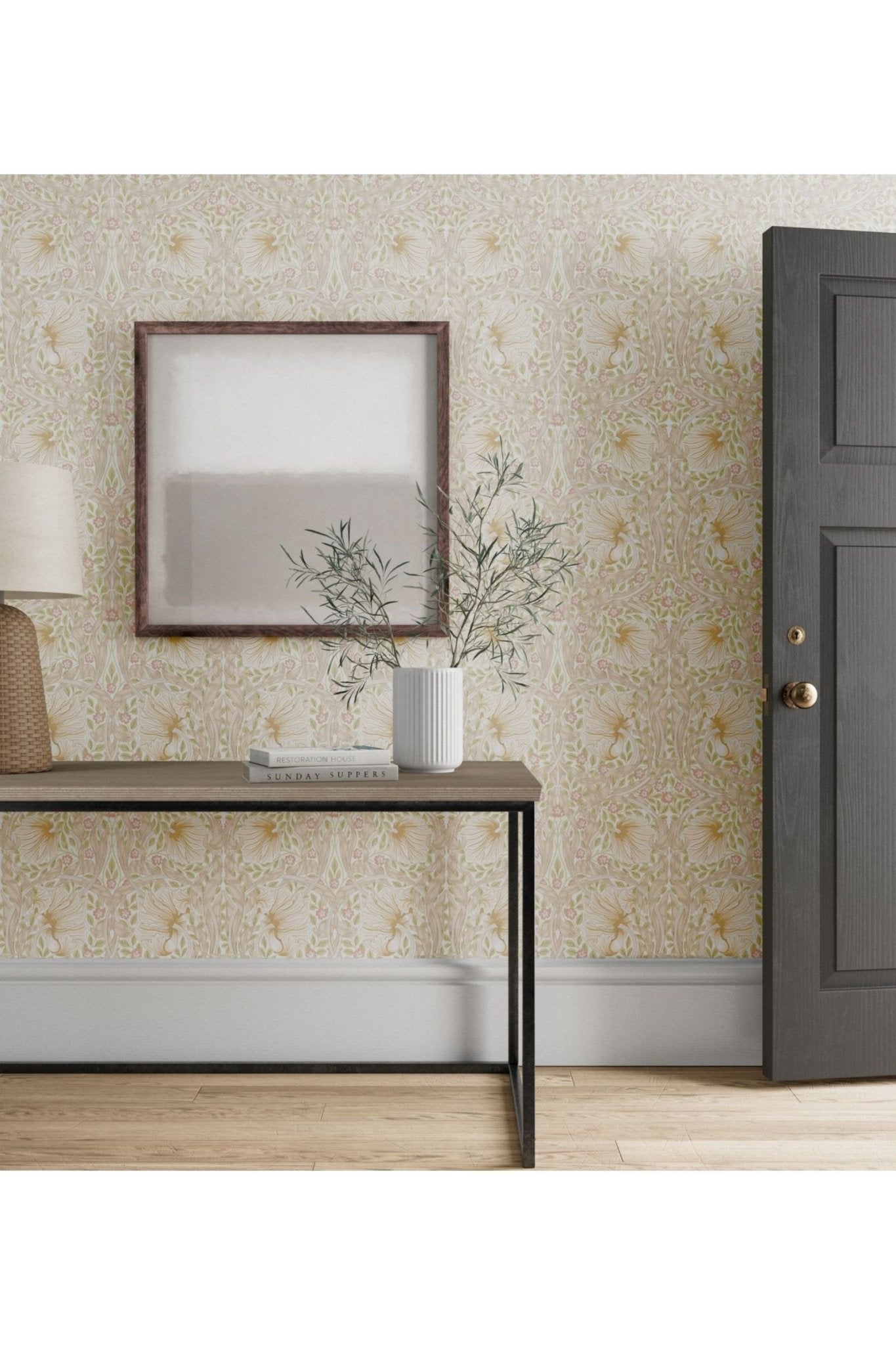 Pimpernel Wallpaper - Cochineal Pink van Morris & Co | Kids Conceptstore Le Fanfare