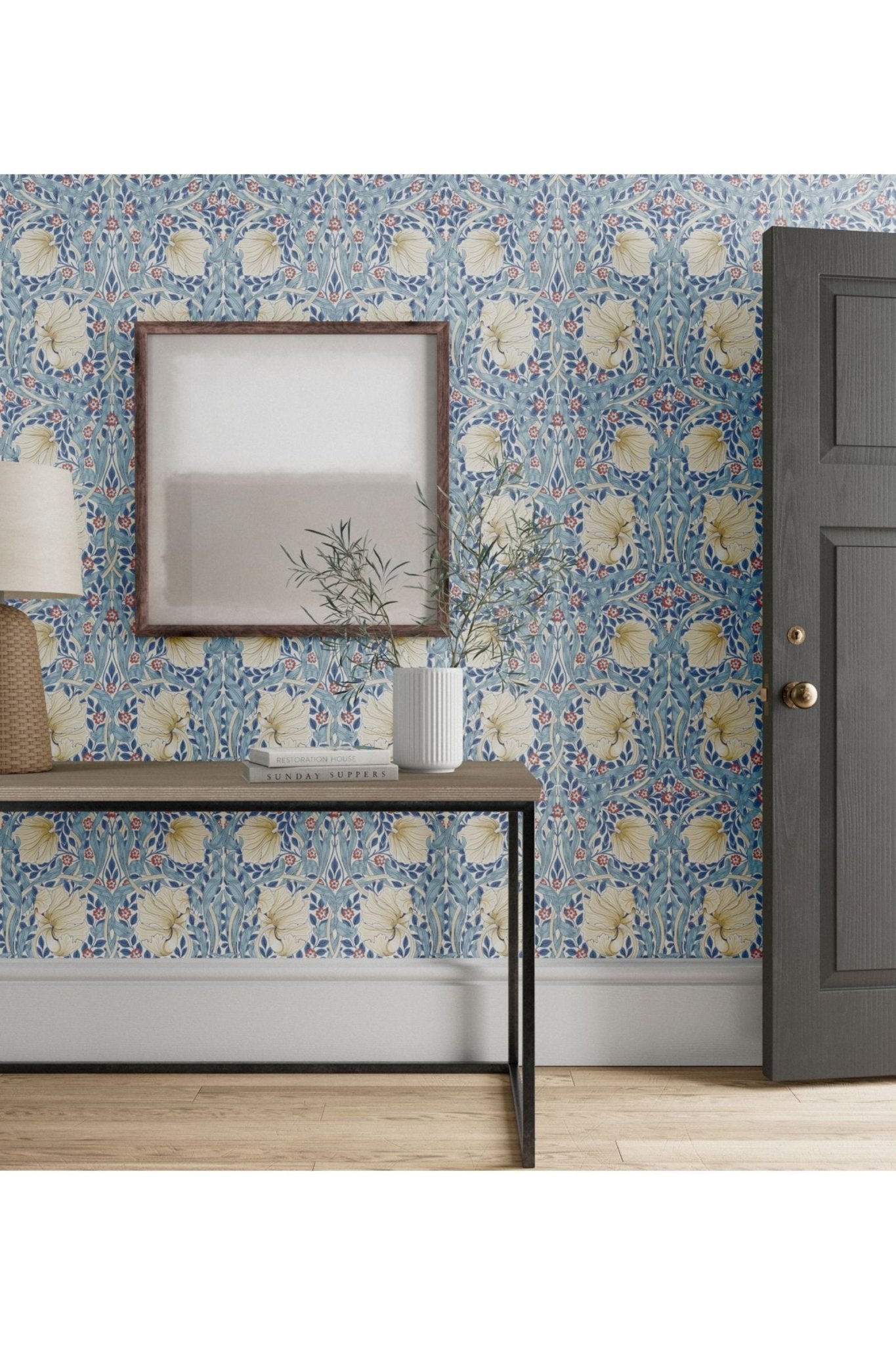 Pimpernel Wallpaper - Woad van Morris & Co | Kids Conceptstore Le Fanfare