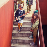 Blouse with collar - Green checkered