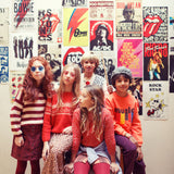 Sweatshirt - Orange with music print