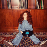 Flare trousers - Washed blue denim with black hearts