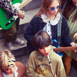 Sweatshirt - Olive green with tiger print